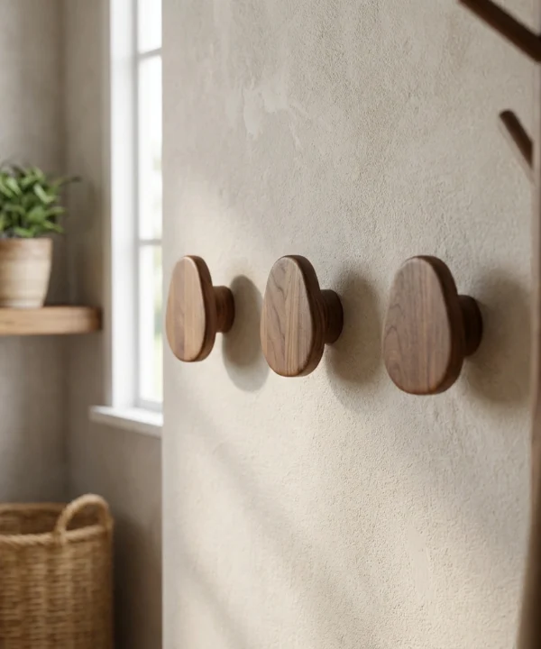 JK007 Väggkrok valnöt